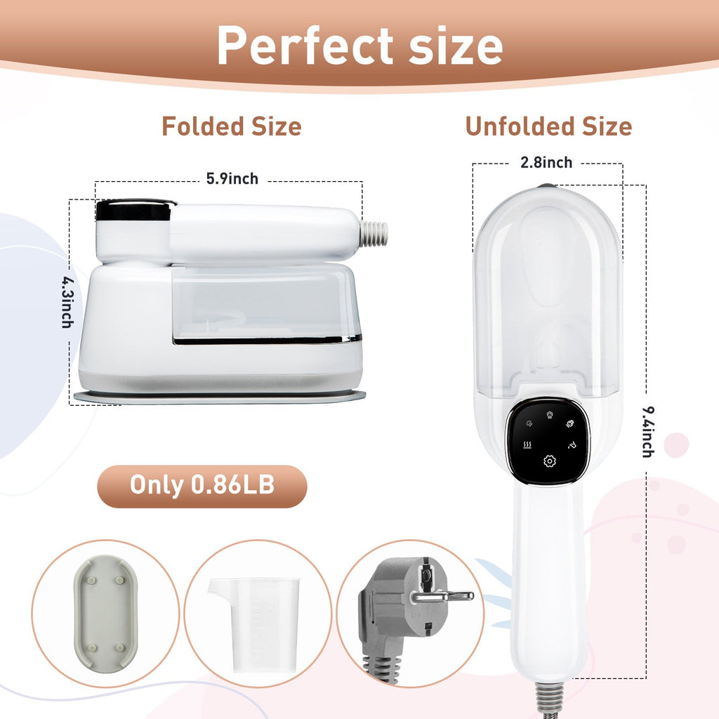 Steam brush hand-held ironing machine rotary electric iron ironing machine wet and dry folding machine cross-border mini iron