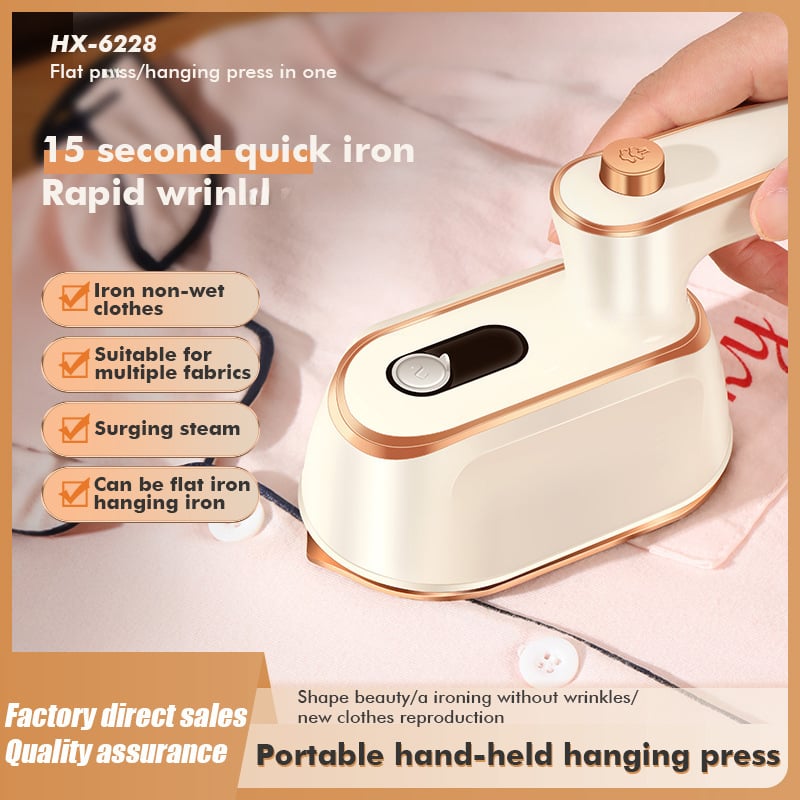 Steam brush hand-held ironing machine rotary electric iron ironing machine wet and dry folding machine cross-border mini iron